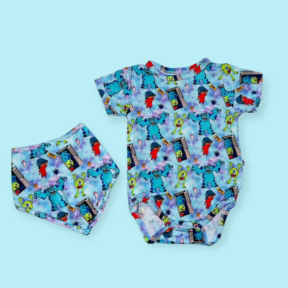 NWT Monster Inc Bamboo Set